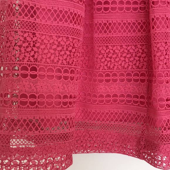 J.Crew Strapless Pink Dress In Mixed Lace - Picture 11 of 13